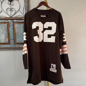 Cleveland Browns Mitchell & Ness Jim Brown Throwback Jersey EUC 54